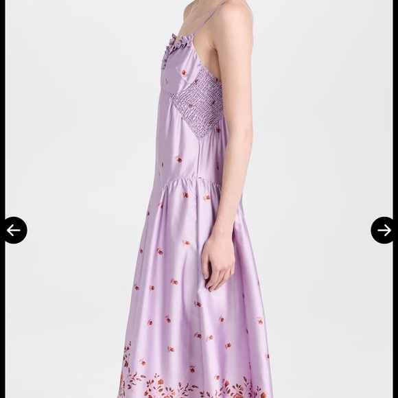 Lavender Floral Slip Dress Intimately by Free People Size M - Picture 3 of 9